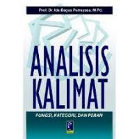 Image of Analisis Kalimat: Fungsi, Kategori dan Peran
