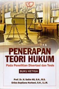 Image of Penerapan Teori Hukum pada Penelitian Disertasi dan Tesis